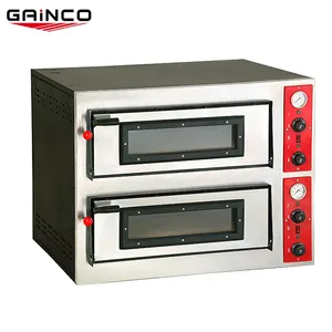 Commercial Restaurant 9kw Italian Style Two Deck Electric Pizza Oven