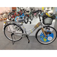 Vélo de ville pas cher pour adultes, femmes, 26 pouces, cadre en acier, vélo de route 6 vitesses, cadre souple, vente en gros