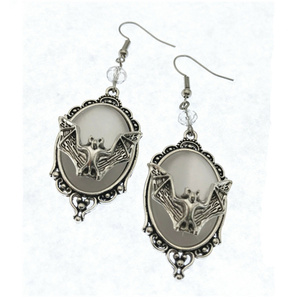 Orecchini pendenti Punk per donne gioielli di <span class=keywords><strong>moda</strong></span> Y2K Gothic Black pipistrello orecchini - Product Image 4