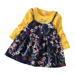 Ensemble de vêtements pour écolières, vêtements pour enfants, robe pour femmes, ensembles deux pièces comprenant un pull et une robe pour enfants - Product Image 1