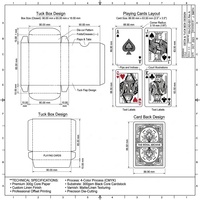 Jeu de cartes à jouer personnalisées, durables, brillantes et imprimées, avec boîte, pour divertissement ou cadeau