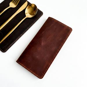 Porte-comptes en cuir véritable à prix de gros, porte-ordres de restaurant, avec logo personnalisé, carnet de reçus pour serveur LBH-0068 - Product Image 1