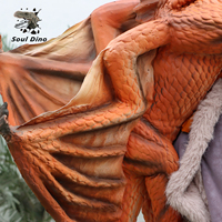 Cadeau d'anniversaire, marionnette de dinosaure de simulation de dragon, jouet facile à contrôler pour les enfants