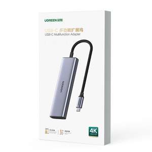 Ugreen 6-in-1USB C ไปยังฮับ USB อะแดปเตอร์4K60Hz 3พอร์ต USB 3.0พอร์ตตัวอ่านการ์ด sd/tf อะแดปเตอร์ดองเกิลชนิด C หลายพอร์ต - Product Image 6