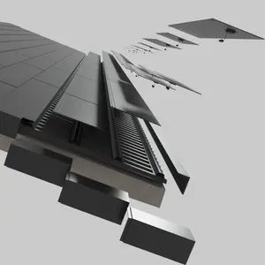 Intenergy Kunden spezifische Solar dachziegel Typ 54 Watt Solarmodule für BIPV-Gebäude Integrierte Photovoltaik-Solaranlage