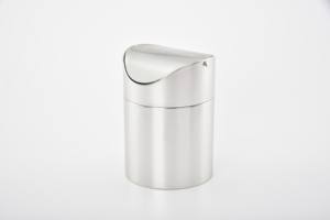 Nouveau ménage Mini argent électrolytique fer blanc poubelle 116x165 modèle marque privée avec boîte d'emballage de qualité - Product Image 2