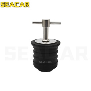 Tapón de desagüe Seacar de 1.25 pulgadas de acero inoxidable con expansión de goma para embarcaciones, herrajes marinos - Product Image 1