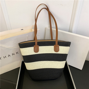 Bolso de Hombro Tejido de Moda para Mujer, Bolso de Mano, Bolso Cruzado de Playa para Mujer - Product Image 4