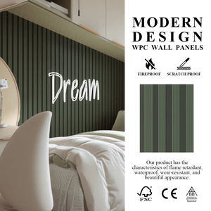 Pannelli Murali WPC Effetto <span class=keywords><strong>Legno</strong></span>, <span class=keywords><strong>Spessore</strong></span> Uniforme e Superficie Liscia Coperture a Installazione Rapida che Nascondono i Difetti delle Pareti, Perfette per gli Hotel - Product Image 1