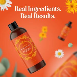 Huile de massage pour le corps à l'extrait d'arnica en marque propre, naturelle, relaxante, hydratante, nourrissante pour les muscles et les articulations endoloris, fraîche - Product Image 6