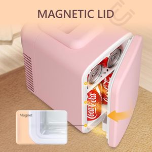 Mini nevera EUHOMY de 4L, enfriador y calentador portátil para cosméticos, bebidas, color rosa, refrigerador de belleza de escritorio. - Product Image 4