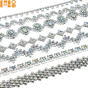 Adornos de Plástico Acrílico Plateado Nuevo de Fábrica 2026, para Coser en Ropa de Danza, Cadena de Diamantes de Imitación, Encaje, Accesorios para Cortinas, en Existencia - Product Image 4
