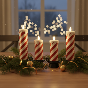 크리스마스 <span class=keywords><strong>LED</strong></span> 캔들 라이트 장식용 테이블 센터피스 무불꽃 <span class=keywords><strong>LED</strong></span> 크리스마스 캔들 라이트 휴일 홈 데코용 - Product Image 2