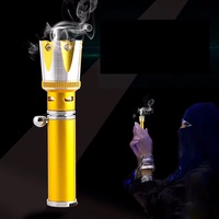 Vente en gros personnalisé recharge gaz aromathérapie briquet Moyen-Orient artisanat arabe brûleur d'encens briquet à gaz autre briquet à fumer