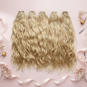 שיער hayi אירופאי בתולה שיער שיער הרחבות כפול גאון משורטט גלים טבעי & פרם & כל הצבעים סטיילינג - Product Image 2