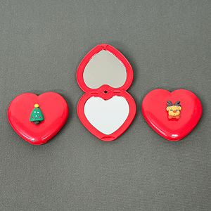 Christmas Promotional Mirror Festival Giveaway Mirror Double Sided Folding Makeup Mirror