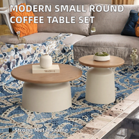 Ensemble de tables basses modernes de luxe extensibles en métal durable pour salon et mobilier de maison - Vente en gros
