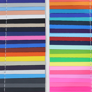 Tùy Chỉnh Tem nóng Báo Chí tùy chỉnh 0.5mm màu óng ánh giả <span class=keywords><strong>PU</strong></span> da tổng hợp cho logo vá da nhãn - Product Image 2