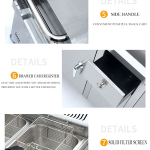 Komersial Gas jenis Griddle Deep Fryer Kanto mesin memasak - Product Image 2