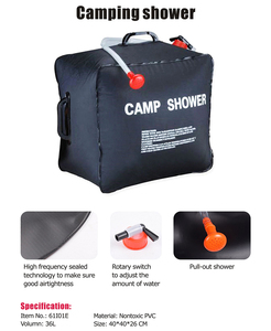 HOMFUL 36L <span class=keywords><strong>solaire</strong></span> portative de camping de sac de <span class=keywords><strong>douche</strong></span> <span class=keywords><strong>avec</strong></span> <span class=keywords><strong>douchette</strong></span> extractible - Product Image 2