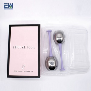 Belleza cuidado de rodillos de masaje debilitar arrugas de acero inoxidable facial bola de hielo de masaje - Product Image 4