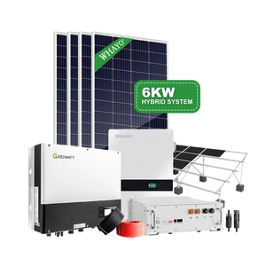 Sistema Solar Híbrido Fuera de la Red de 3KW 5KW 6KW, Sistema Completo de Energía con Batería para Uso Doméstico - Product Image 1