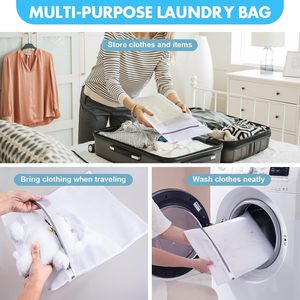 Large Capacity <b>Laundry</b> Bag for Clothes 16x20 Inches Honeycomb Wash Bag with Black Zipper Mesh Wash <b>Laundry</b> Bag Custom Logo - Product Image 5