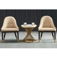Table d'appoint moderne en métal et marbre pour salon, hôtel, usage domestique, mobilier d'intérieur
