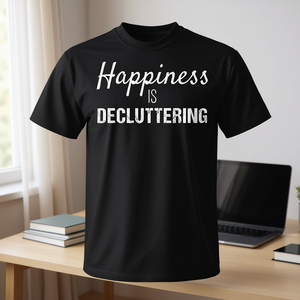La felicidad es desempolvar la ropa: camiseta para organizadores profesionales - Product Image 3