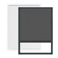 Persianas Celulares Verticales 100% Opacas con Marco de Aluminio Sellado de 25 mm, Persianas de Panal Mejoradas, Cero Entrada de Luz para Dormitorio