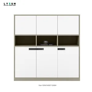 Furnitur desain Modern kabinet arsip dengan laci lemari arsip kayu kabinet penyimpanan peralatan kantor