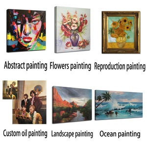 Original Art OEM/ODM Peint à la main Peintures d'animaux impressionnants Art abstrait moderne Palette Couteau Peinture d'éléphant - Product Image 5