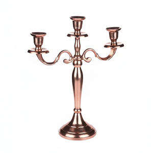 Metal <b>Gold</b> <b>candelabra</b> candle holder table center piece for decoration and weddings made with high quality materials - Product Image 1