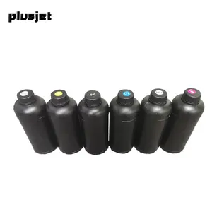 Plusjet tinta uv dtf cmyk, warna untuk mesin cetak Label kristal