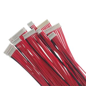 Cable de Silicona Rojo y Negro HY2.0mm, Cable Conector JST de 2-12 Pines - Conector Simple/Doble con Bloqueo para Equilibrio de Batería/Aquisición de Datos - Product Image 5