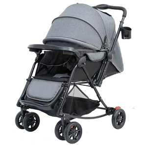 Baby <strong>Stroller</strong> <strong>Lightweight</strong> Travel Friendly Ultra-Compact Folding Pram With Rocking Horse Base Fits in Airplane Cabin for Toddlers - Product Image 2