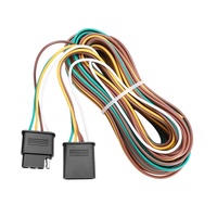 Arnés Automotriz Universal de 25 Pies con Conductor de Cobre y Aislamiento de PVC, Adaptador para Camionetas Europeas y Estadounidenses, Sin Funda