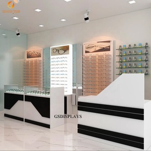 Kiosco de exhibición de gafas de sol moderno al por menor, respetuoso con el medio ambiente para unidad de gabinete de pared personalizada con <span class=keywords><strong>bonitas</strong></span> gafas de extremo superior para uso en tienda - Product Image 4