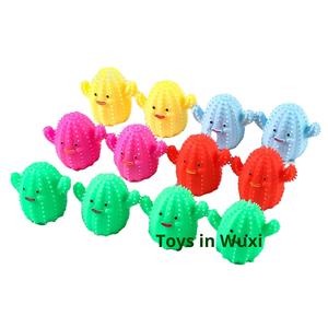 Balle anti-stress créative et mignonne en forme de cactus, style Kawaii, pour étudiants, vente en gros, petits jouets, farces, QianQu-029, emballage individuel OPP - Product Image 5