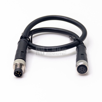 IP68 étanche M8 mâle femelle prise 3 4 5 6 8 12 17 broches câble fil connecteur circulaire