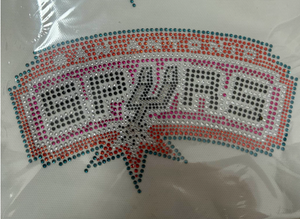 Transfert de strass Spurs, design personnalisé à repasser pour <span class=keywords><strong>t</strong></span>-<span class=keywords><strong>shirt</strong></span> - Product Image 6