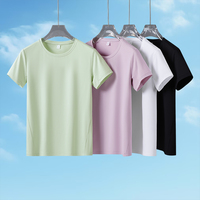 Kaos Olahraga Pria 7A Antibakteri Rajutan Sporty Polos Cepat Kering Lengan Pendek Perlindungan UV Elastis Bernapas Menyerap Keringat