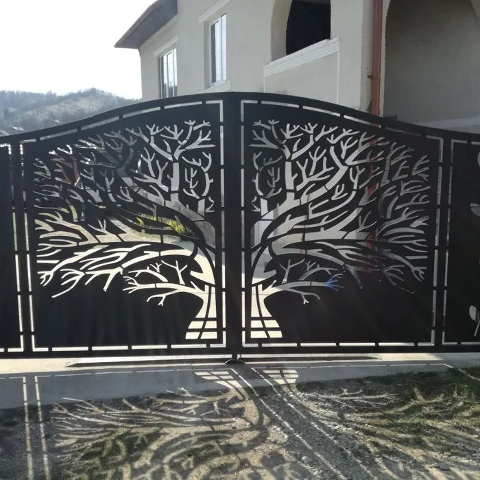 High Quality Tree Series Wrought Iron Main Gate