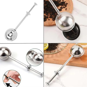 Filtro de Té Telescópico Esférico de Acero Inoxidable 304, Juego de Té para Cocina, Cuchara Filtradora para Esparcir Azúcar en Polvo, Utensilios de Cocina - Product Image 4