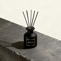 Bouteille diffuseur de parfum pour voiture vide, 100 ml, 150 ml, en verre rond noir avec couvercle – Meilleures ventes