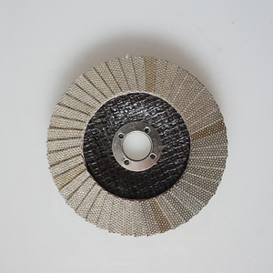 Disco de Láminas Abrasivo <span class=keywords><strong>BYL</strong></span> de 100 mm con Adaptador para Pulir Bordes y Superficies de Piedra, Mármol, Granito, Piedra Artificial y Cerámica - Product Image 3