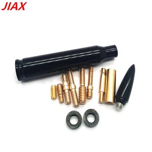 Tool-Free Oil-<b>Sprayed</b> Black Bullet Car Antenna Kit - Replacement Mast with 10 Adapters, Fits Most Vehicles - Product Image 3