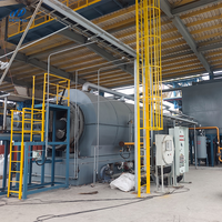Système de pyrolyse automatique de pneus usagés en lots de 100 kg avec pompe, machine de transformation des déchets en carburant diesel