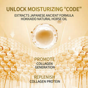 Crème pour les mains à l'huile de <span class=keywords><strong>cheval</strong></span> anti-fissures d'hiver, hydratante, réparatrice des talons, nourrissante, soin de la peau sèche, lotion exfoliante, glycérine - Product Image 3