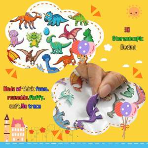 Écologique Réutilisable Étanche Activité Puzzle Jeu DIY Dress Up Amusant Cadeau gelée Autocollant Livre pour Enfants - Product Image 3